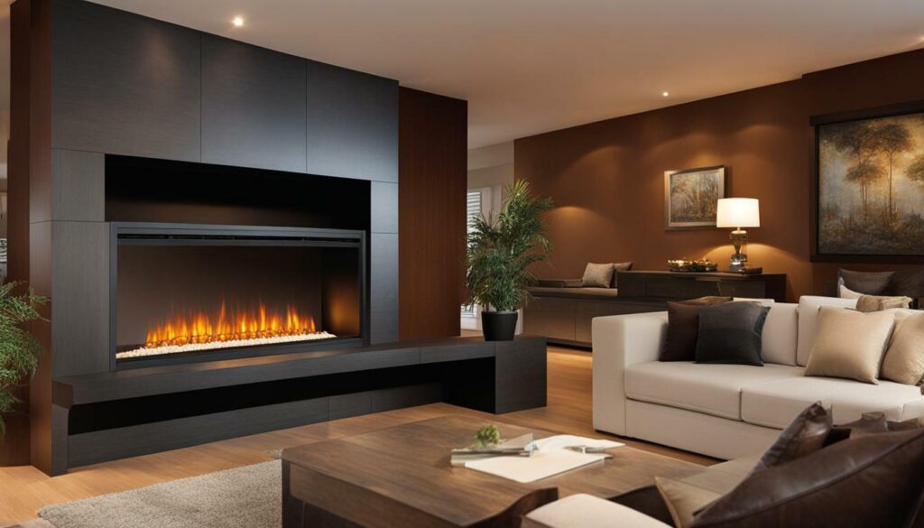 Benefits of a double-sided electric fireplace