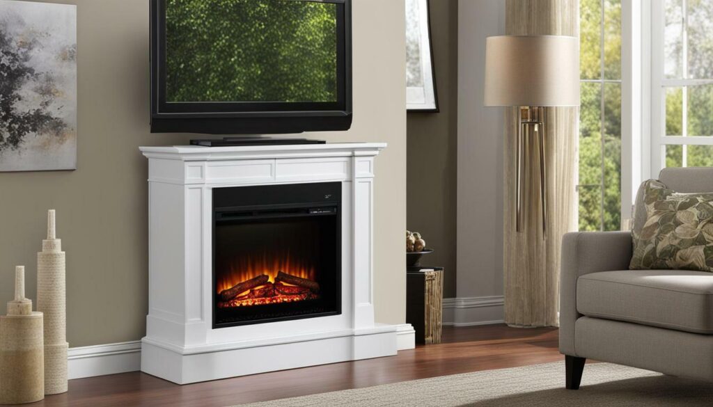 Charm Glow Electric Fireplace Features