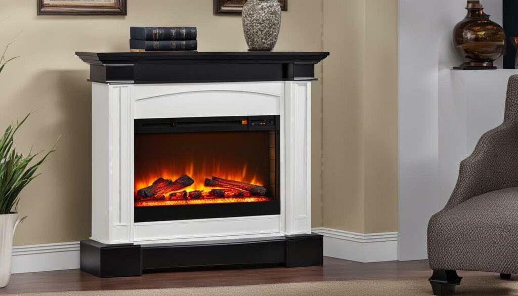 Charm Glow Electric Fireplace Features