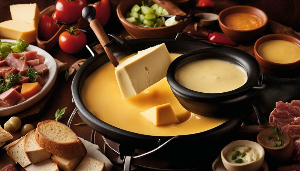 Cheese fondue set