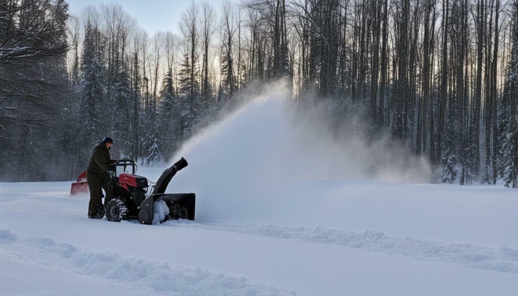 Clearing snow in passes