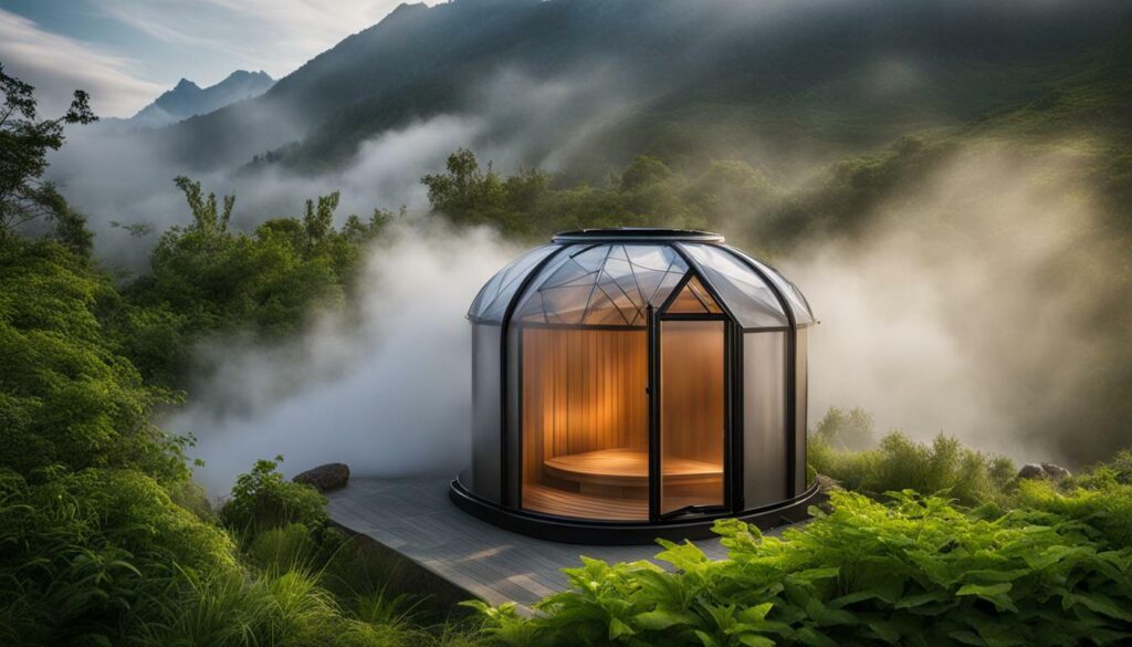 Collapsible steam sauna