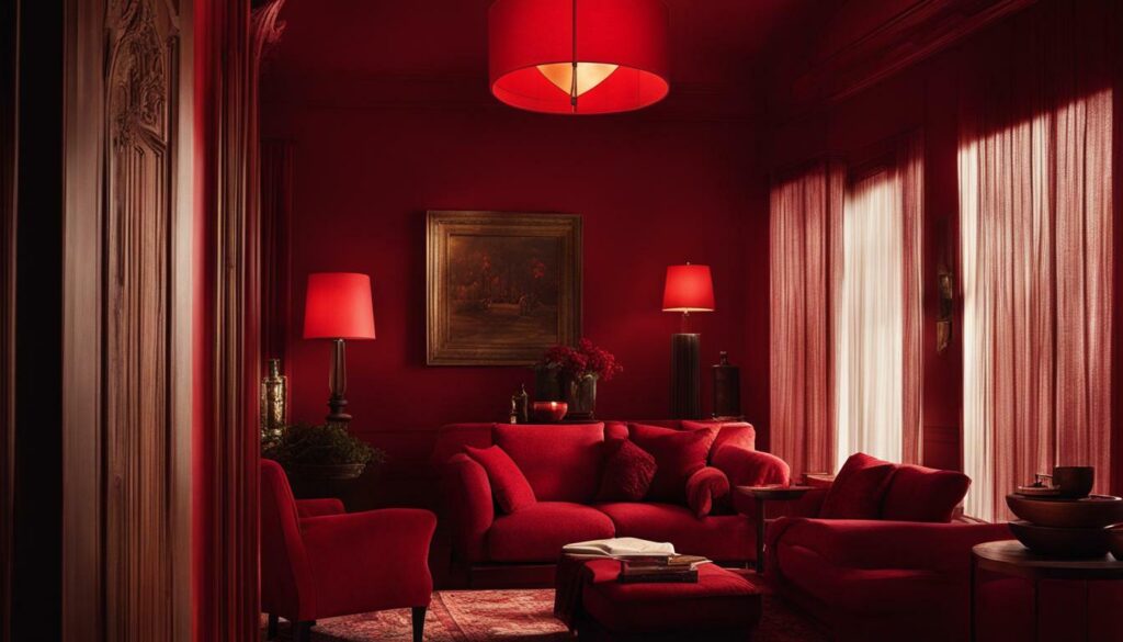 Creating an Inviting Ambiance with Red Mood Lighting