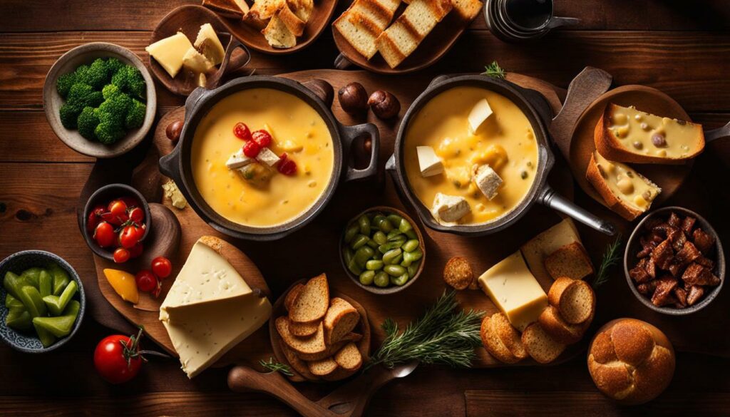 Gourmet cheese fondue