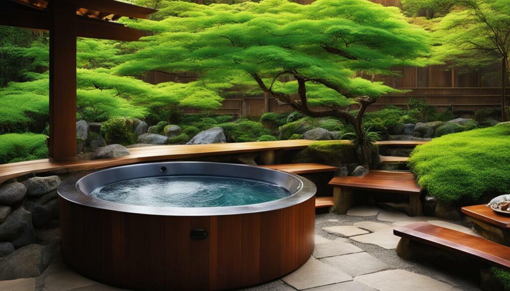 Japanese hot tubs for outdoor spaces