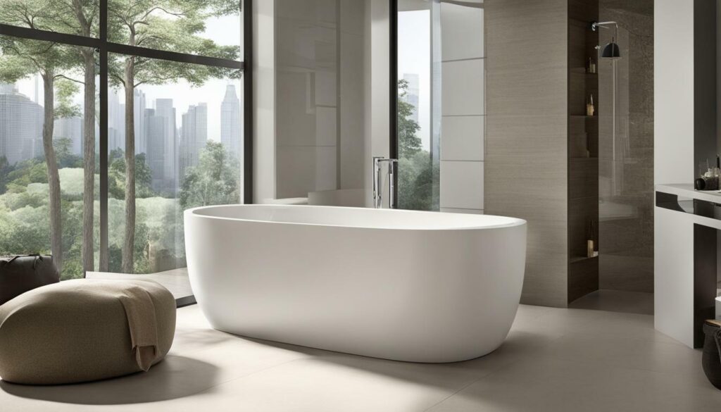 Lightweight bathtub for small spaces