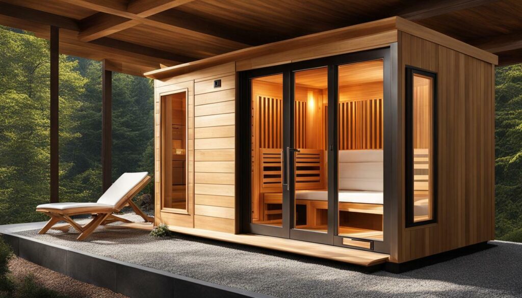 Outdoor Wooden Infrared Sauna