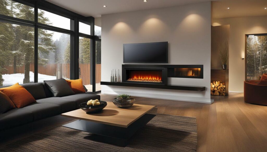 Popular double-sided electric fireplace brands