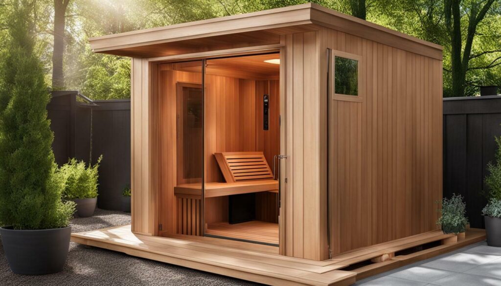 Portable Dry Sauna Setup