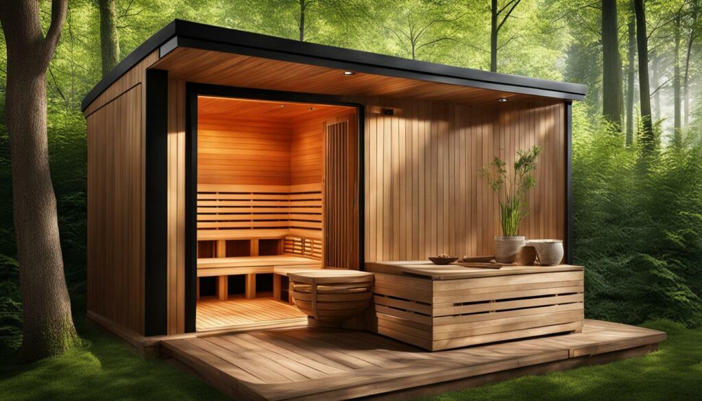 Portable outdoor sauna