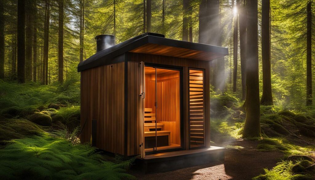 Portable sauna for relaxation