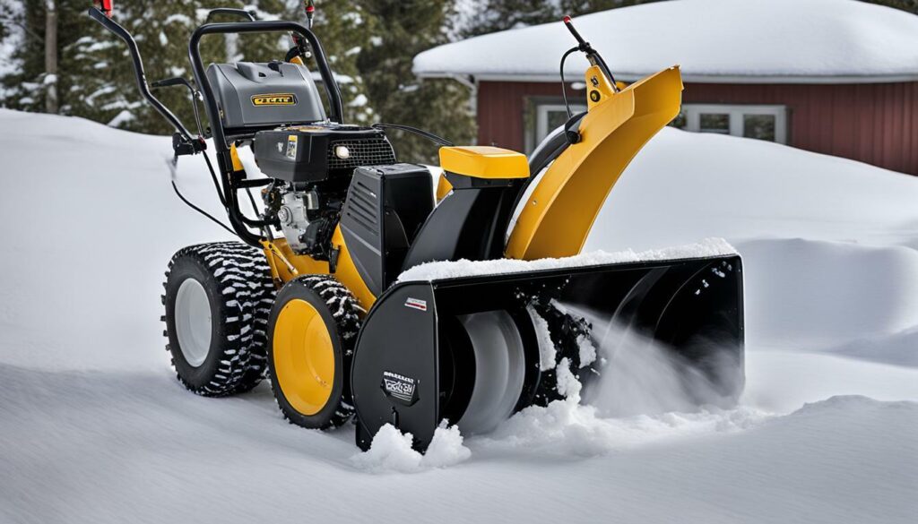 Single-stage snow blower