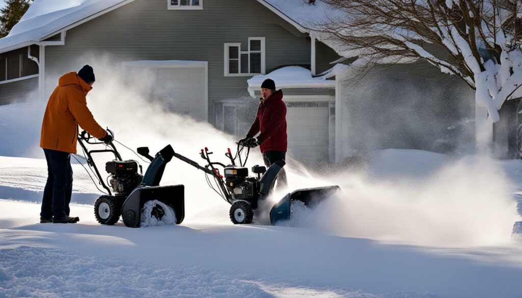 Snow thrower and snow blower