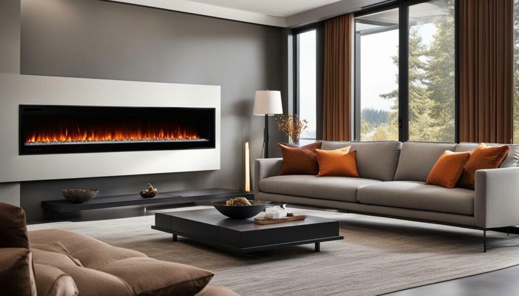 Wall-Mounted Electric Fireplace