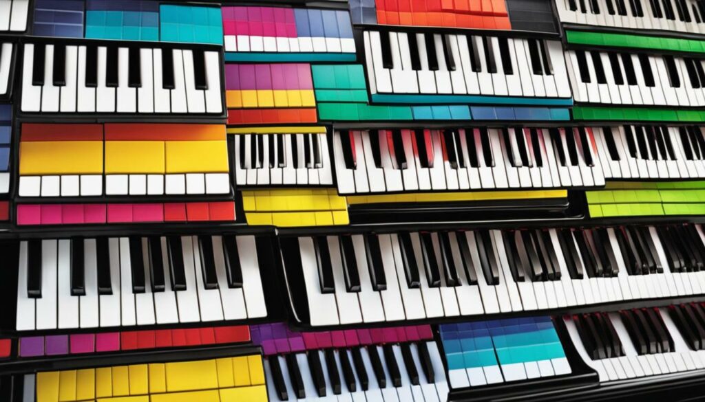 beginner-friendly piano keys
