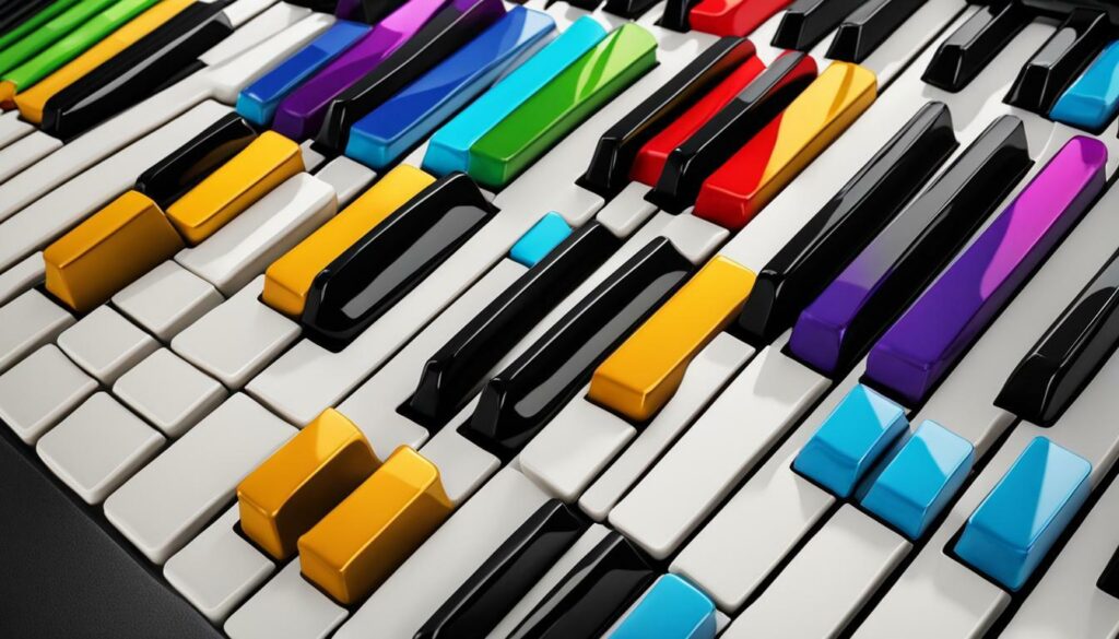 beginner-friendly piano keys