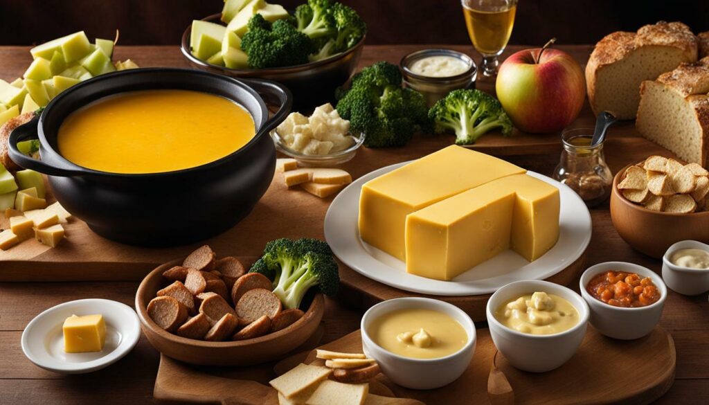 cheddar cheese fondue