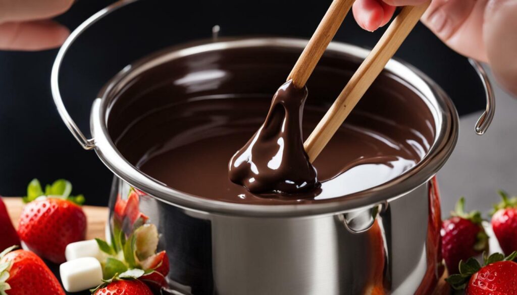 chocolate dipping pot