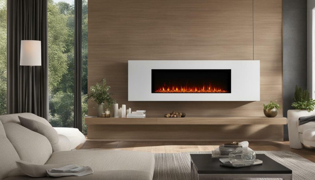 contemporary electric fireplace