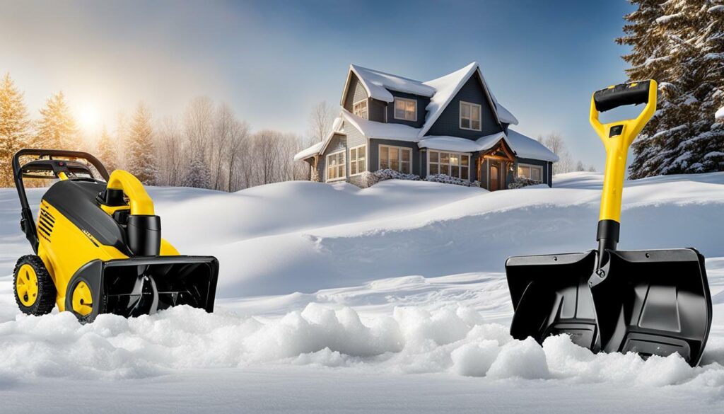 cordless snow shovel vs snow blower shovel