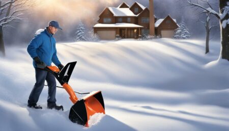 cordless snow shovel with directional chute