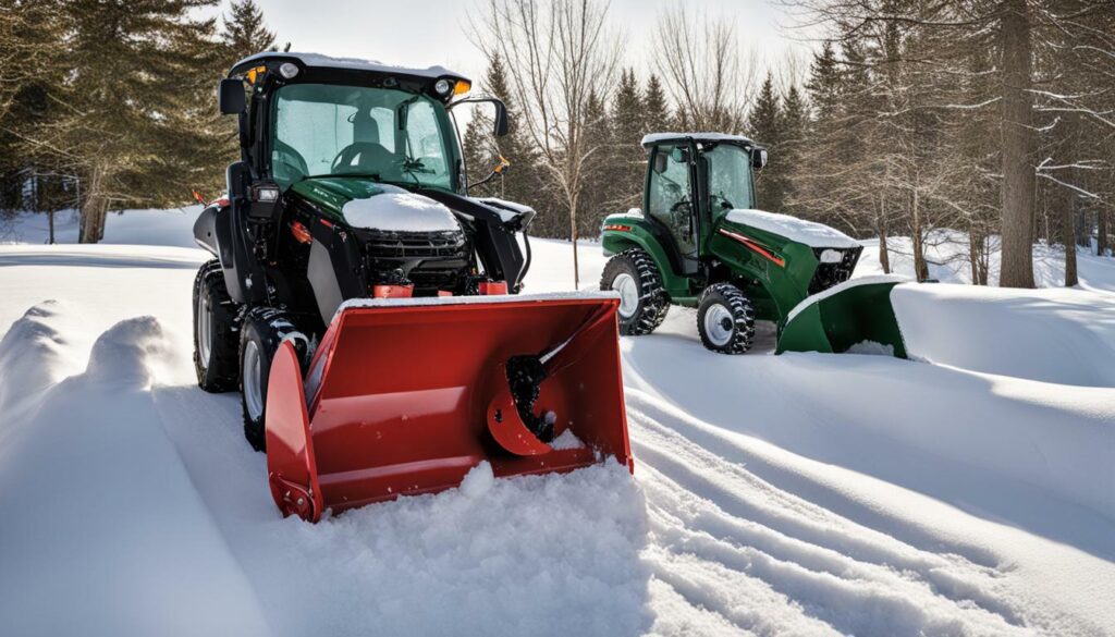 difference single vs. Two-stage snow blower