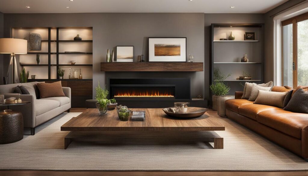 electric fireplace placement