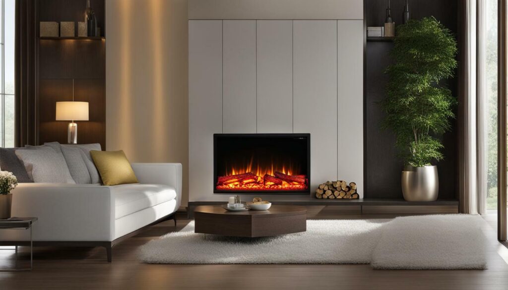 energy-efficient Charm Glow Electric Fireplace