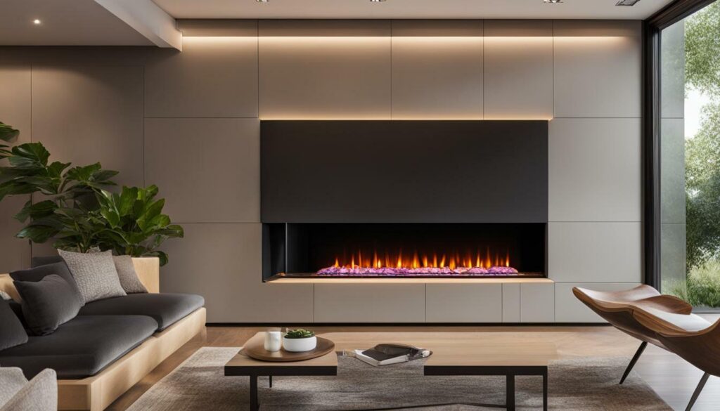 energy-efficient electric fireplace