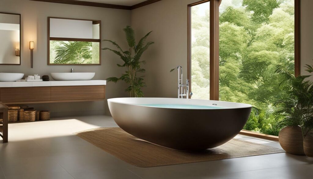 freestanding japanese soaking tub