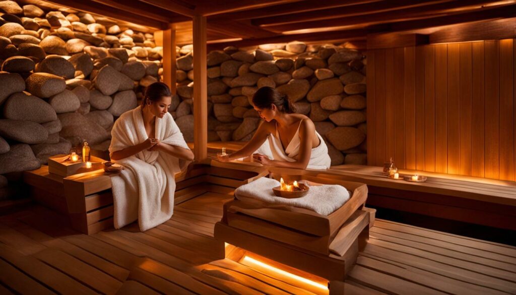 indoor sauna preparation and rituals