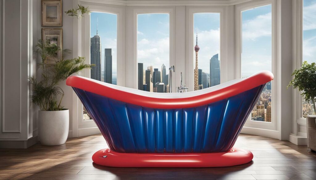 inflatable adult bathtub