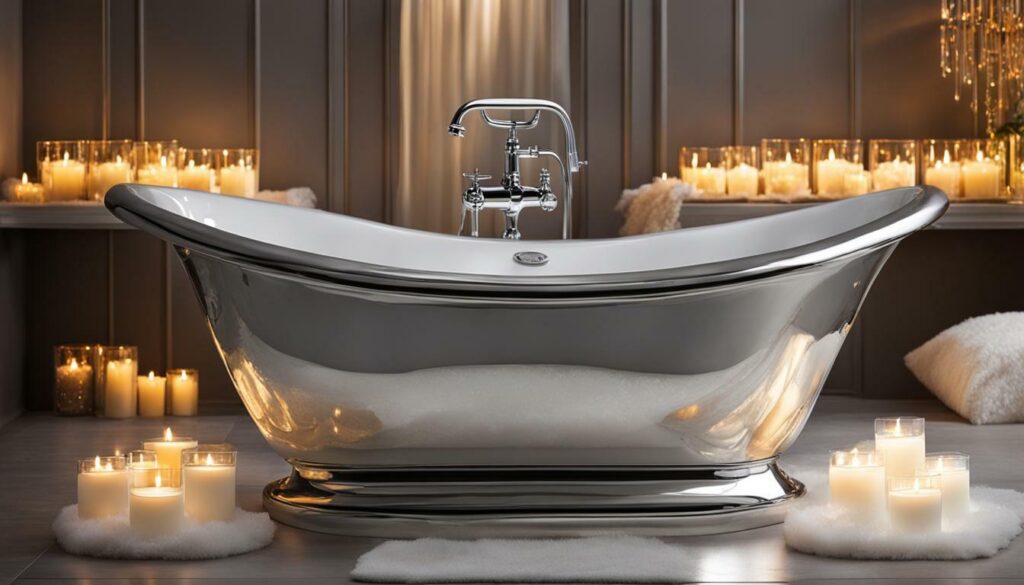 luxurious foldable bathtub