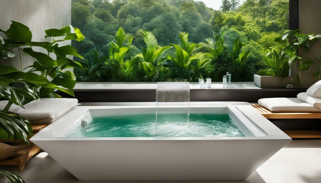 luxury plastic bathtub