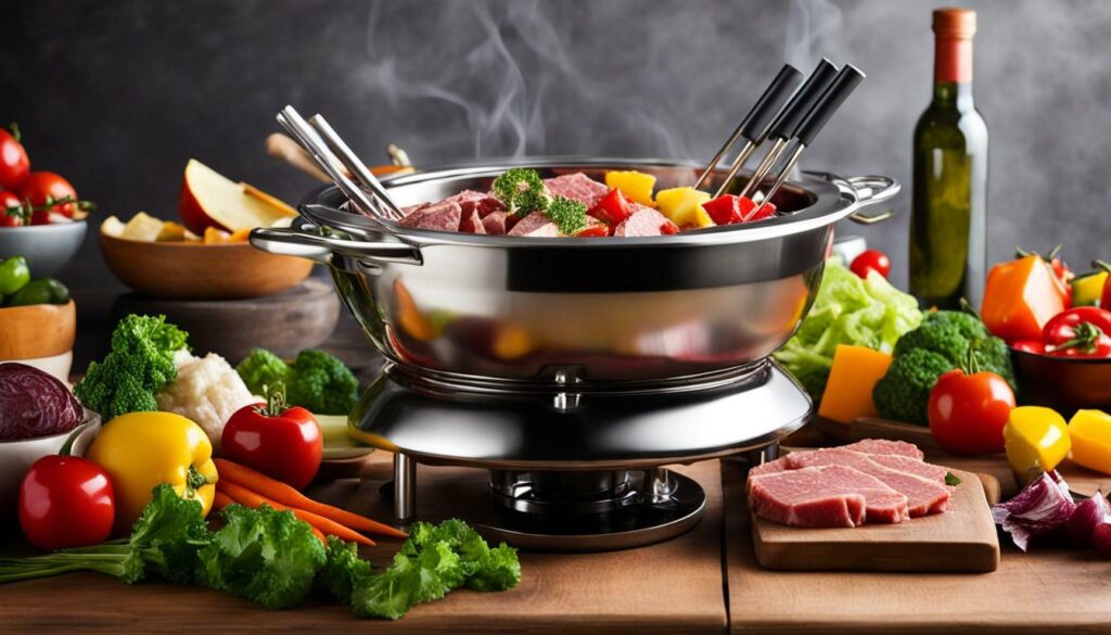 meat fondue set