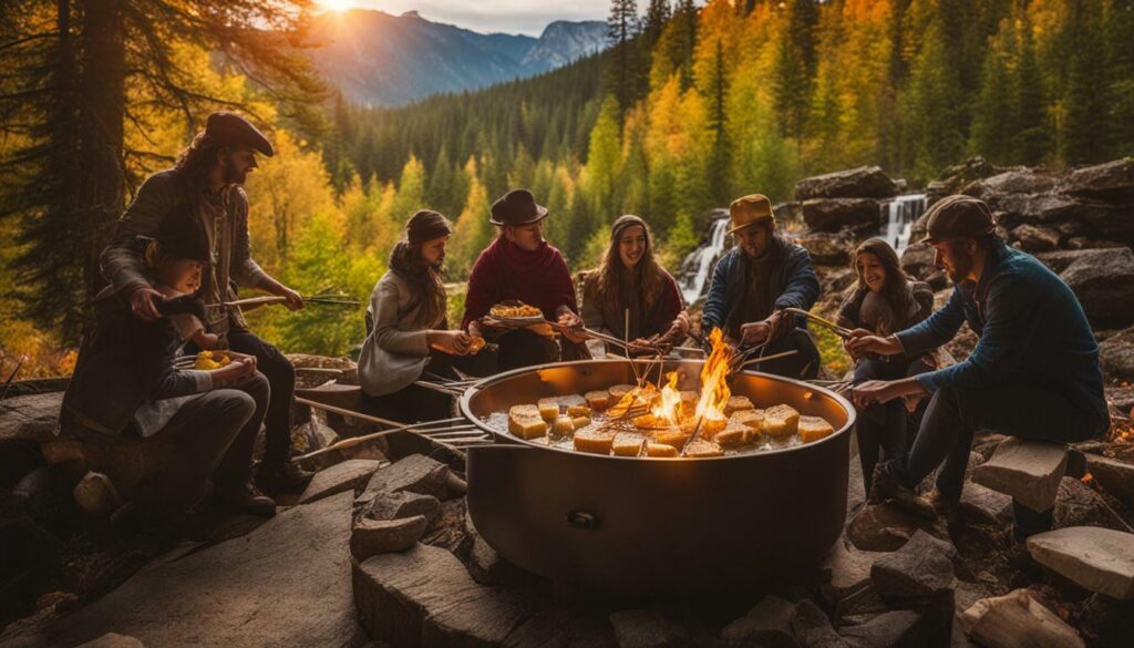 outdoor fondue pot for camping