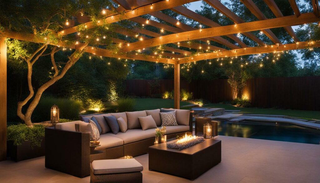 outdoor mood lighting