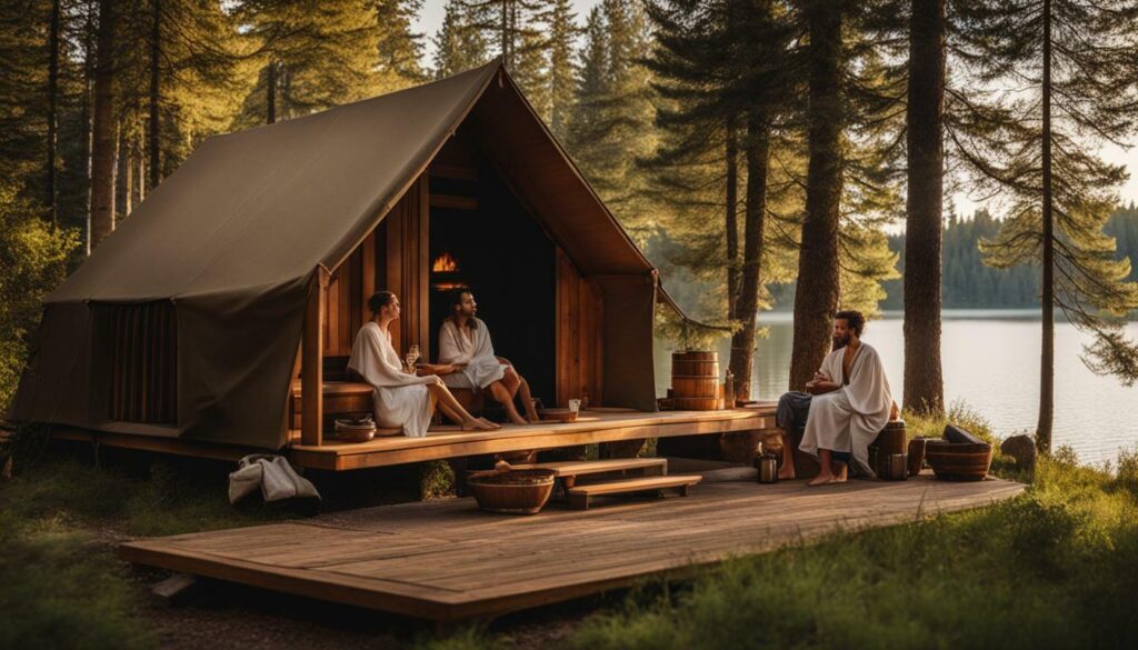 outdoor sauna tent