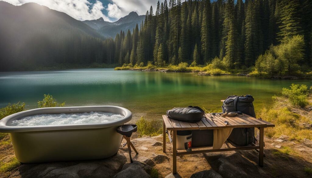 portable camping bathtub