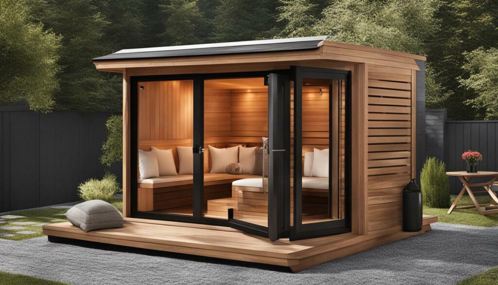 portable sauna design