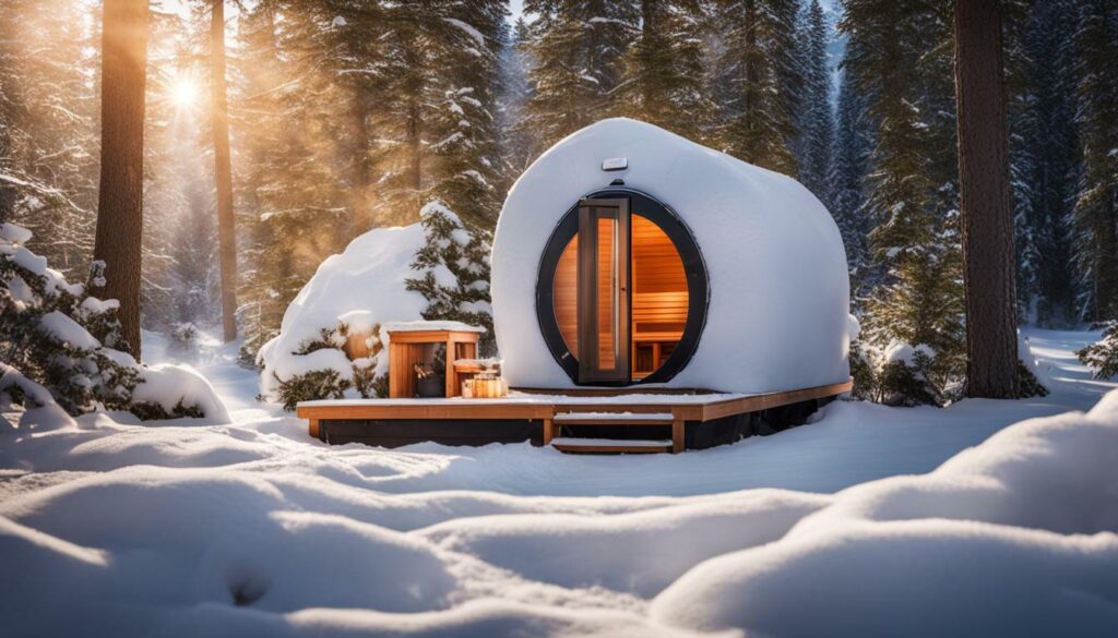 portable sauna for cold climate