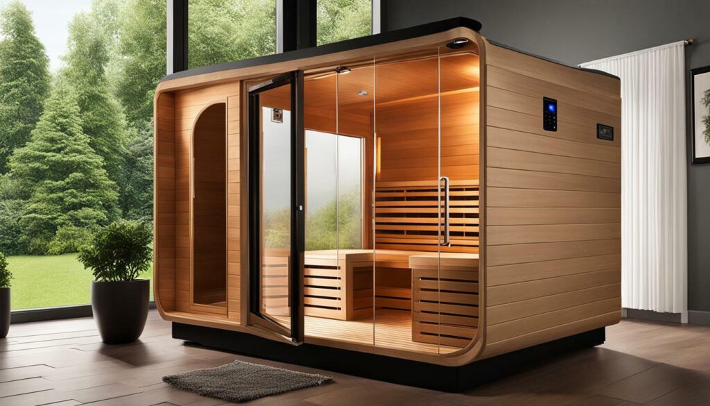 portable sauna temperature control