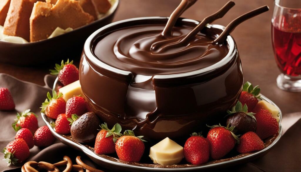 premium chocolate for fondue