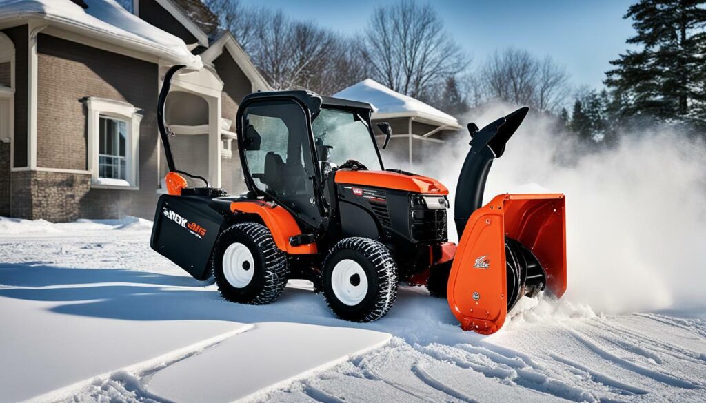 single-stage snow blower features