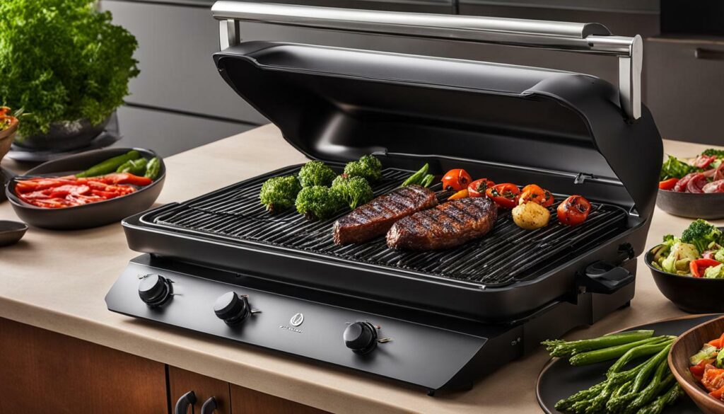 smokeless grill and electric grill