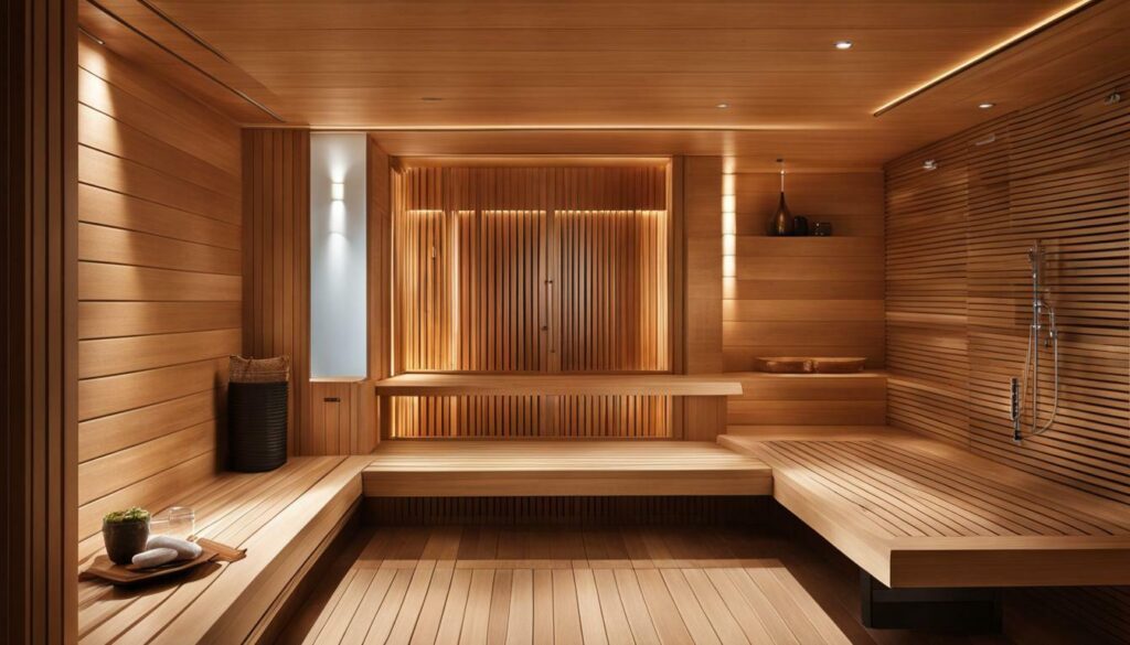 space-saving indoor sauna