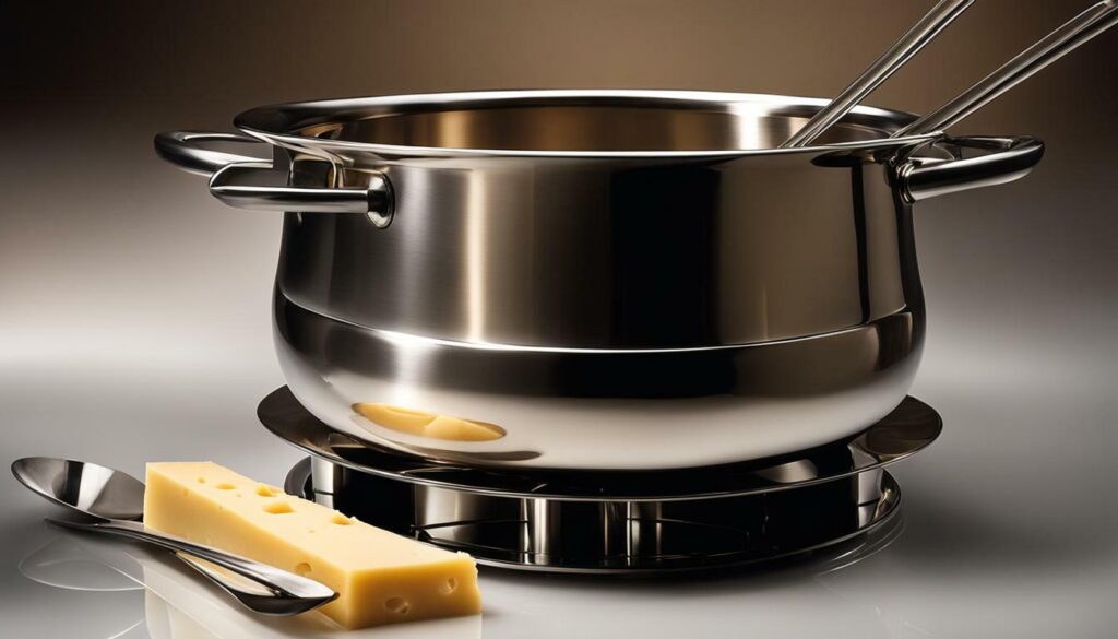 stainless steel fondue pot