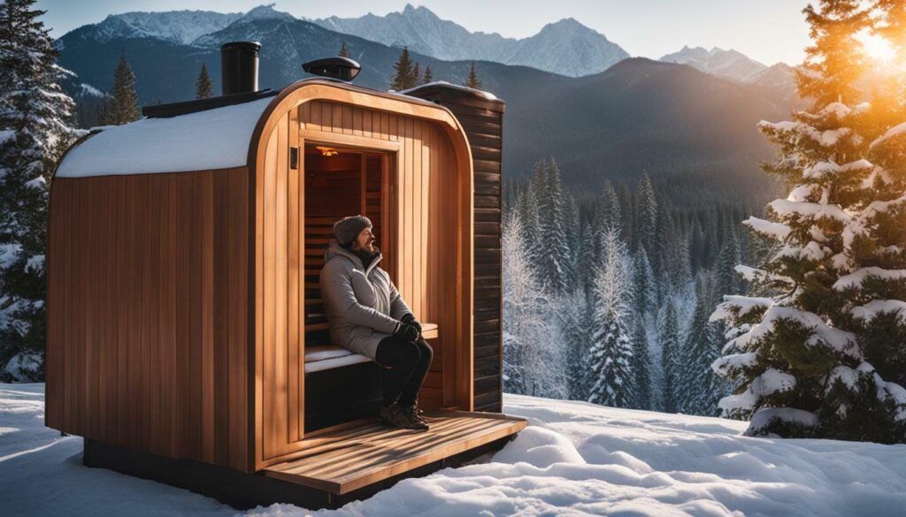 staying warm with a portable sauna