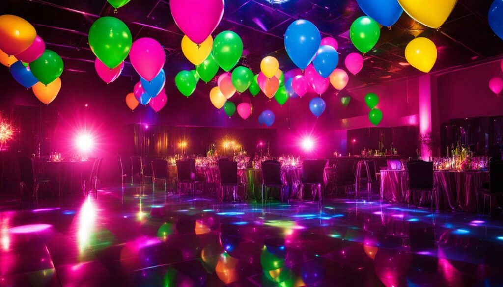 vibrant party lights