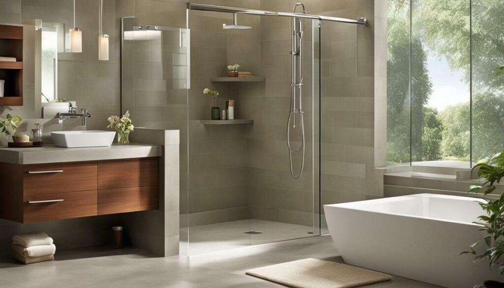 ADA compliant shower design